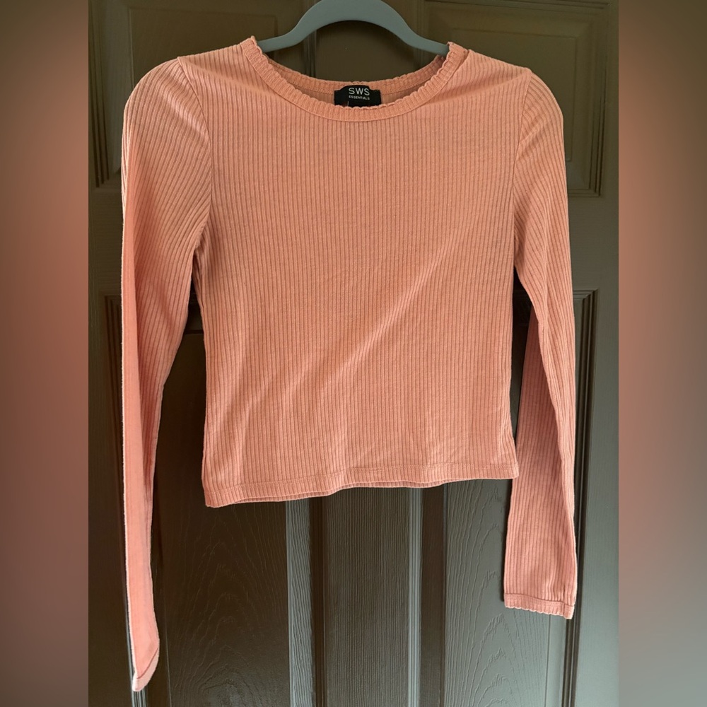 3/$15 Ribbed Long Sleeve Crop Top